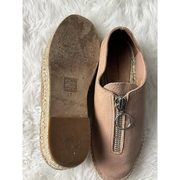 Alexander Wang Womens Devon Espadrille Flat Brown Tan Size 7US / 37EU Medium - Picture 4 of 9